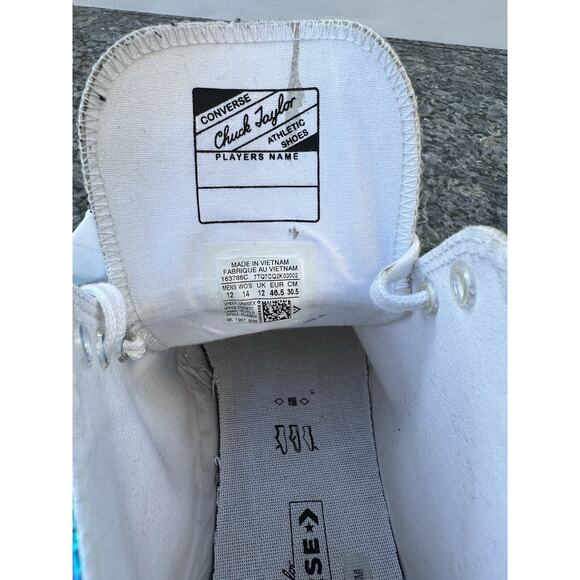 Converse Chuck 70 High Top White Iridescent Mens Size 12. 163786C - Picture 12 of 13